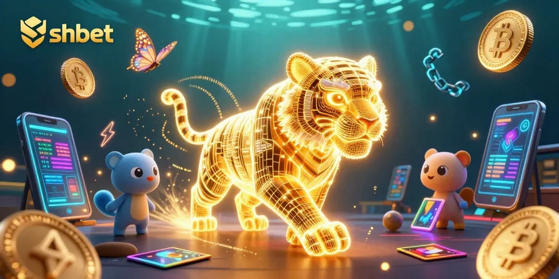 Engage in thrilling gameplay at shbet with electrifying golden tiger protagonists in a vibrant casino world.