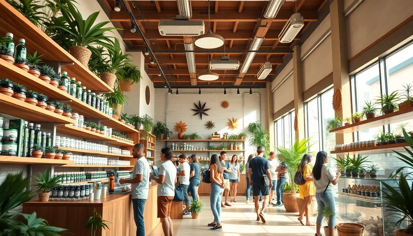 Visit this welcoming weed store featuring diverse cannabis products and friendly assistance.