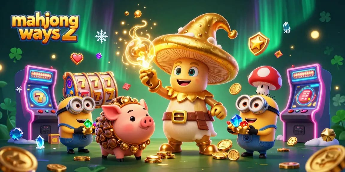 Engage with mahjong ways 2 slot gameplay featuring a golden wizard and colorful game elements in a rich casino scene.