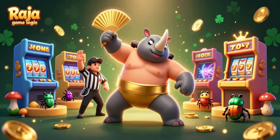 Experience exciting gameplay with Raja game login featuring dynamic characters and casino elements.