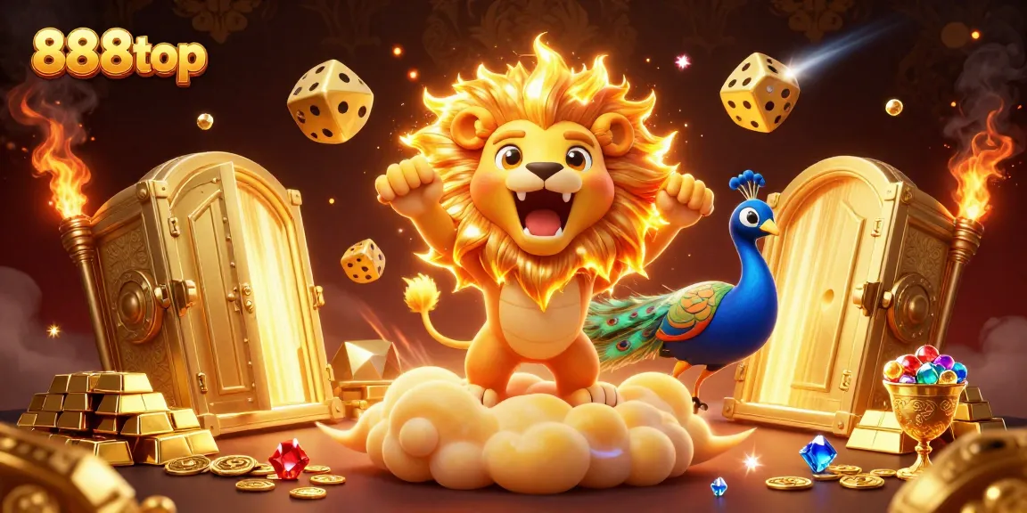 Experience thrilling wins with 888top as golden treasures and games abound in a dynamic casino scene.