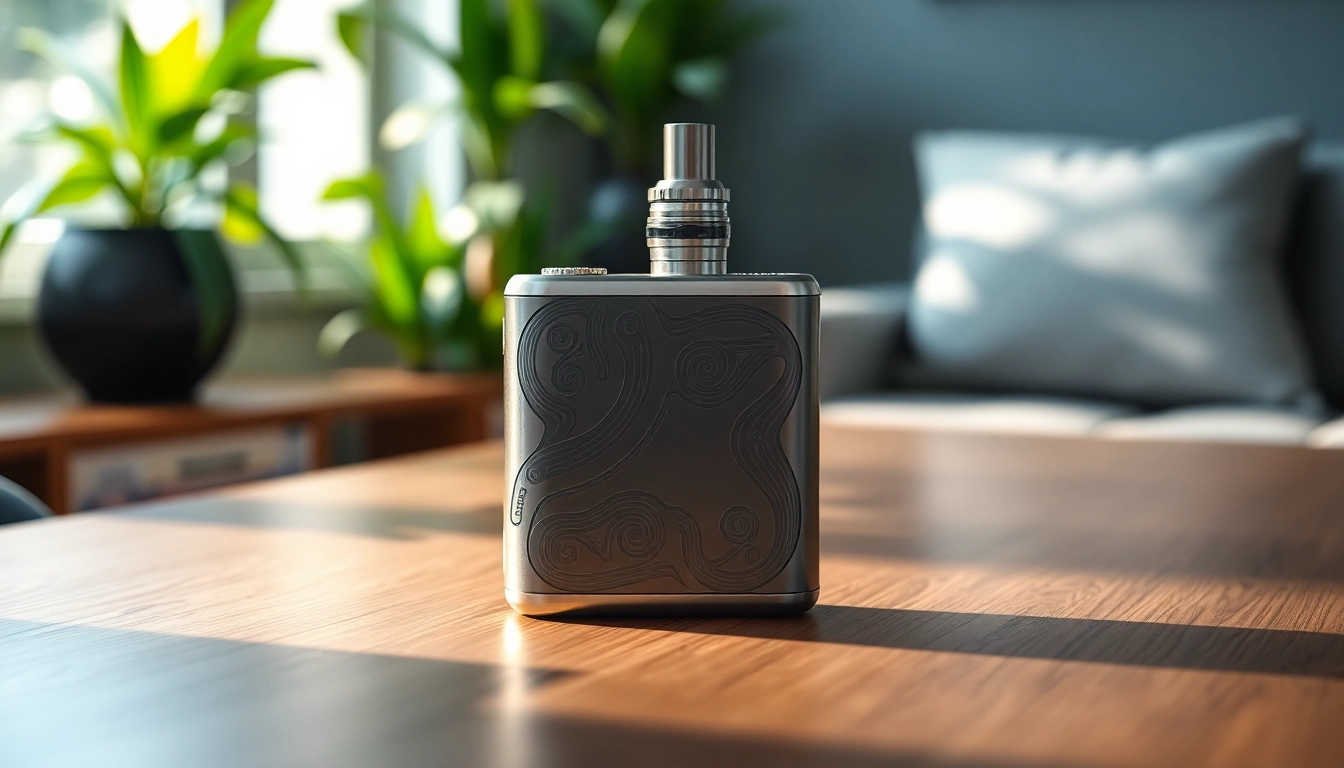 Discover the efficiency and elegance of a dry herb vaporizer showcased in a modern environment.