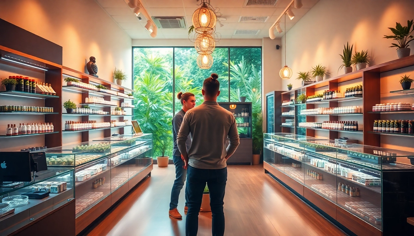 Shop at a Weed Store with vibrant displays and welcoming atmosphere for a unique experience.