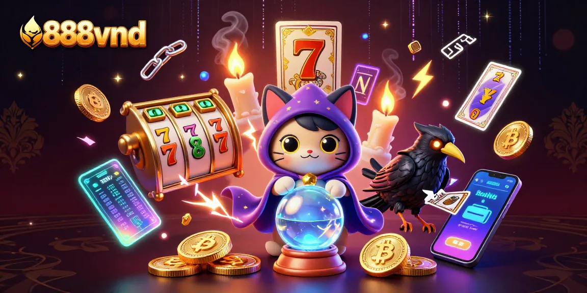 Experience 888vnd's captivating slot games with vibrant characters and dynamic scenes.