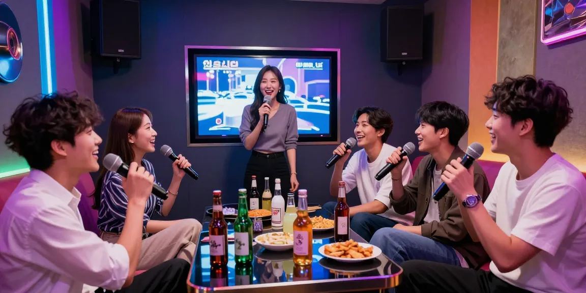 Fun karaoke night at 인천쓰리노 with vibrant atmosphere and stylish decor.