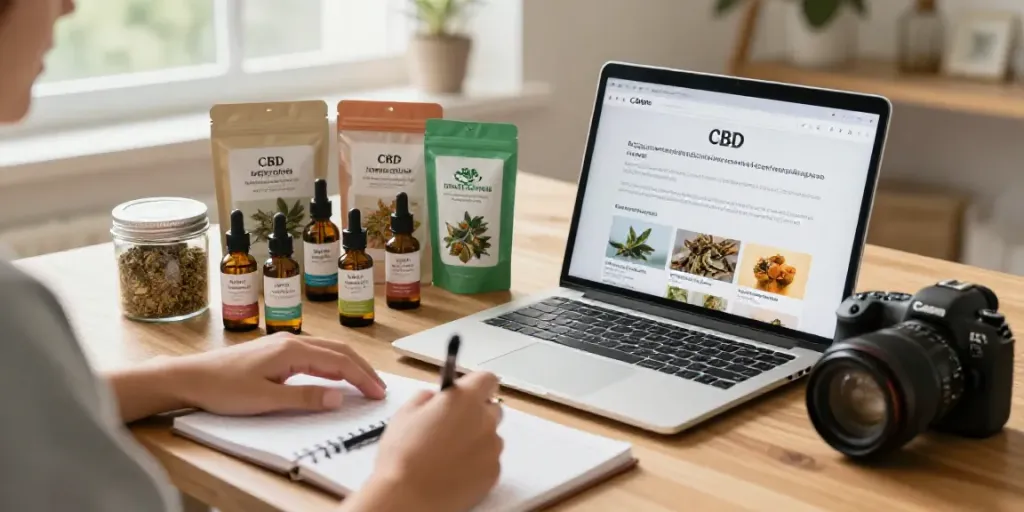 Discover how to CBD kaufen from a cozy home setup featuring various CBD products and a user-friendly shopping experience.