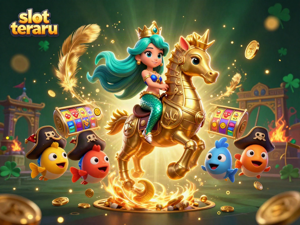 Engage with slot terbaru while enjoying vivid 3D illustrations of mermaids and mythical sea creatures.