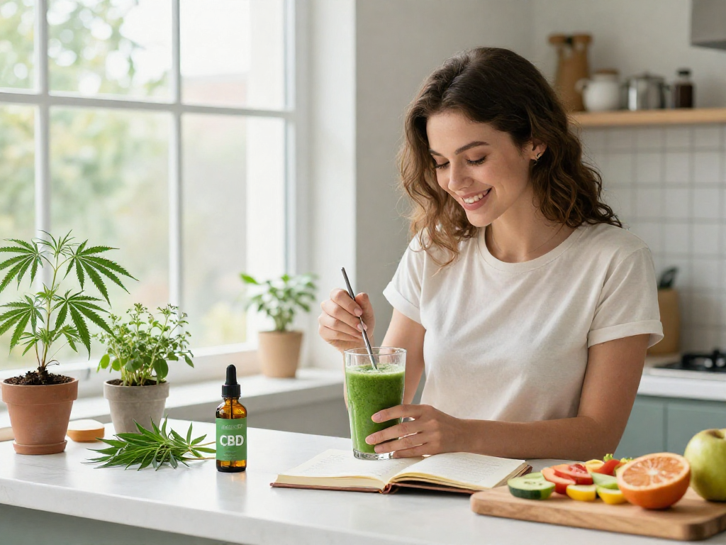 Concentrate delivery near me with CBD oil and organic hemp plants for a healthy wellness routine.
