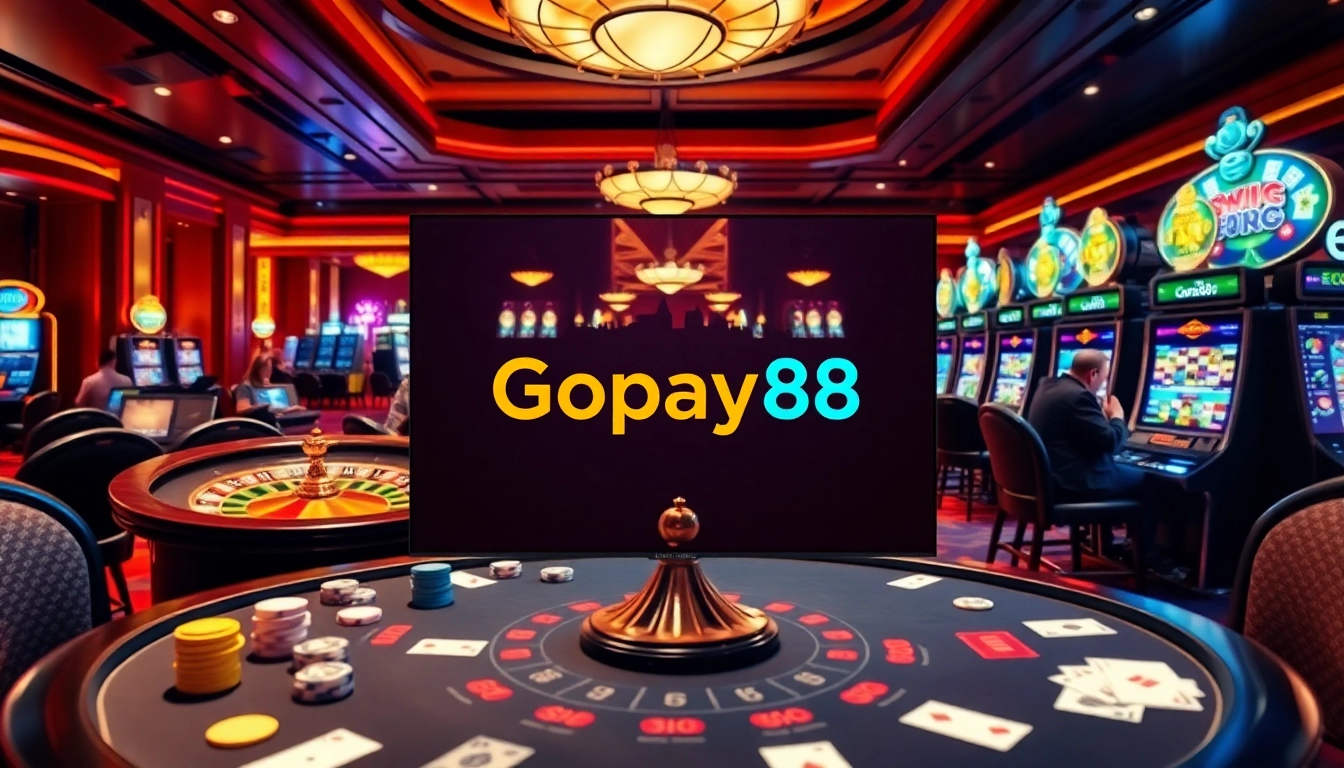 Experience the excitement of Gopay88 with engaging casino games and vibrant gaming visuals.