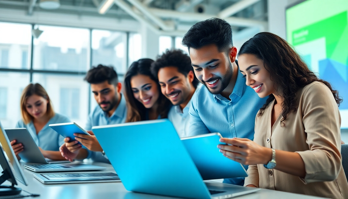 Innovative team collaborating in NYC on mobile web development projects