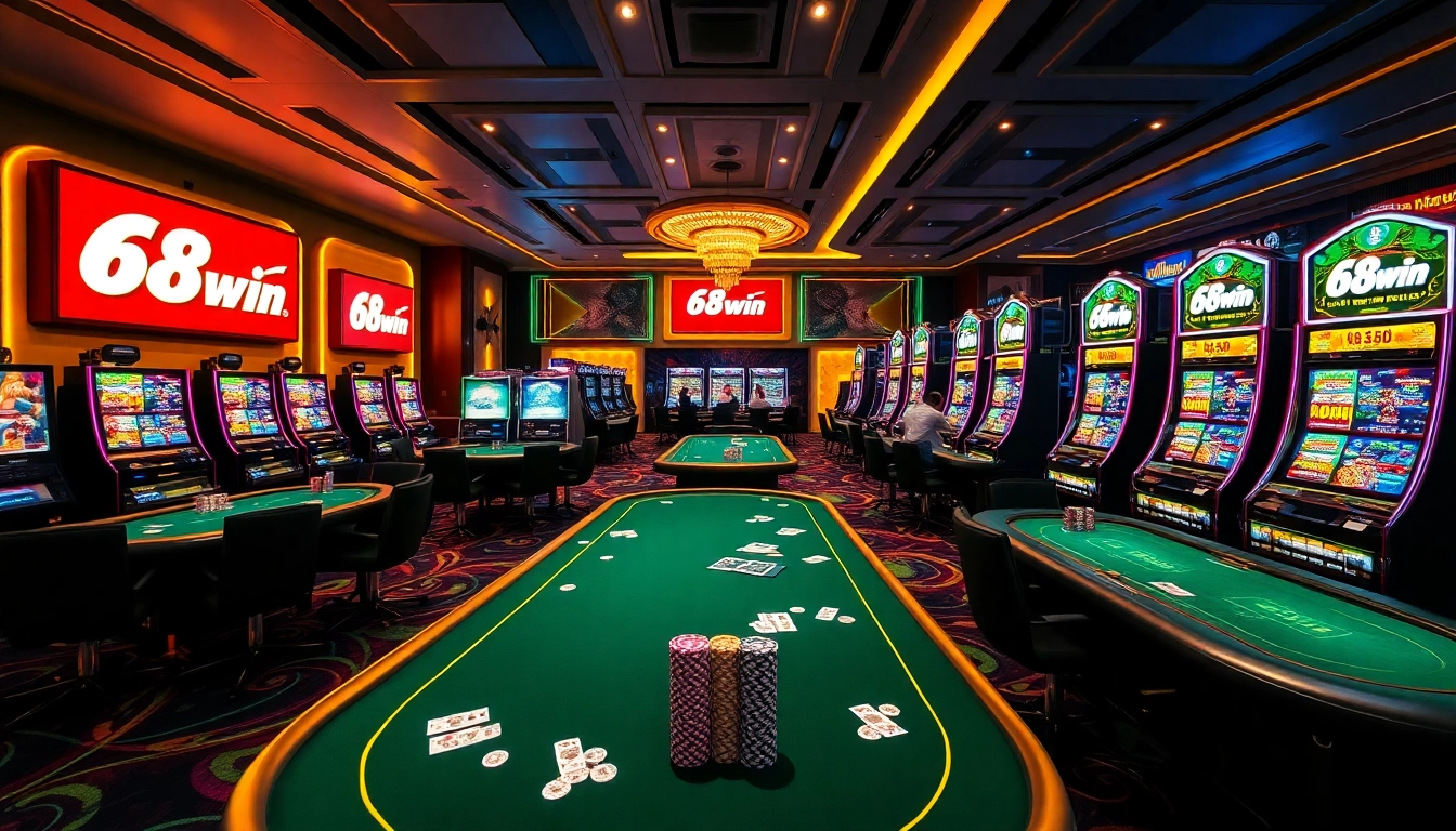 Experience thrilling gameplay at 68win casino with vibrant tables and engaging players.